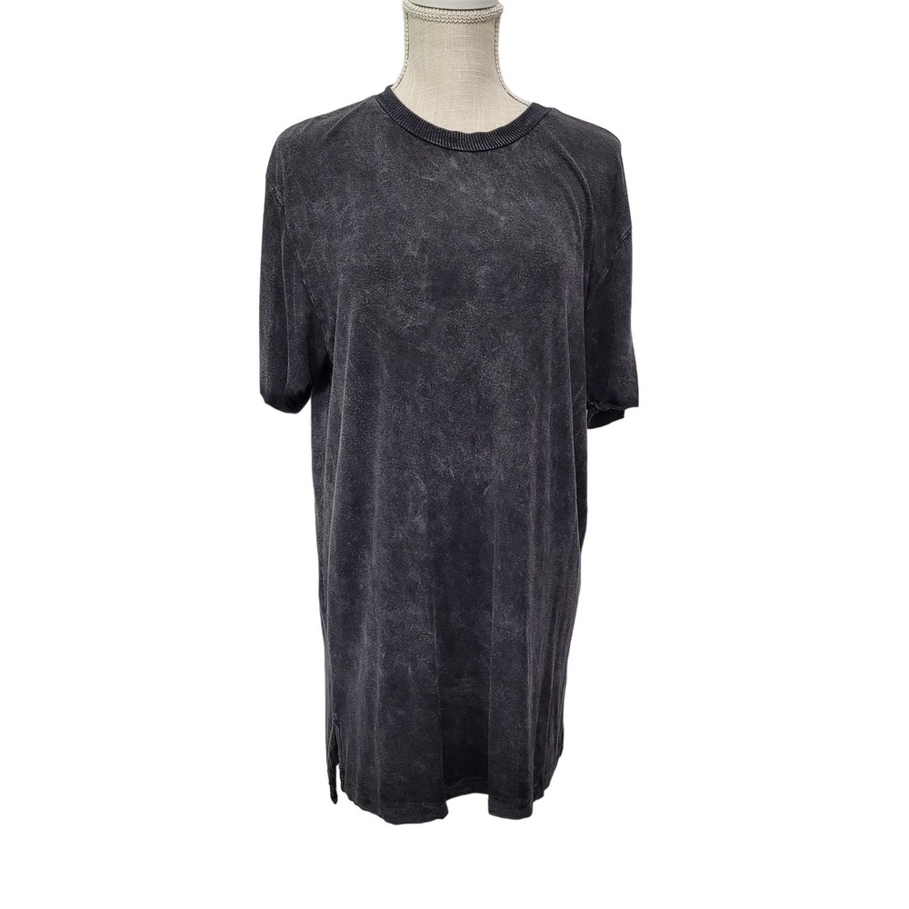 Joah Brown Women's Black Tee Shirt Short Sleeve Crew Neck Pullover Dress M/L